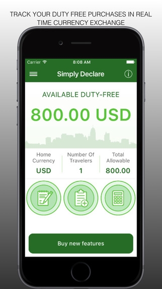 The best travel and commuter apps for iPhone: Simply Declare