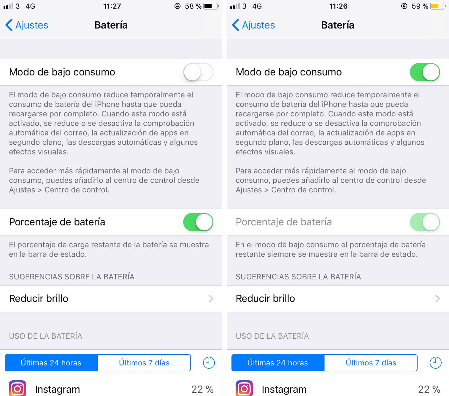 5. Ahorra batería con el modo de bajo consumo