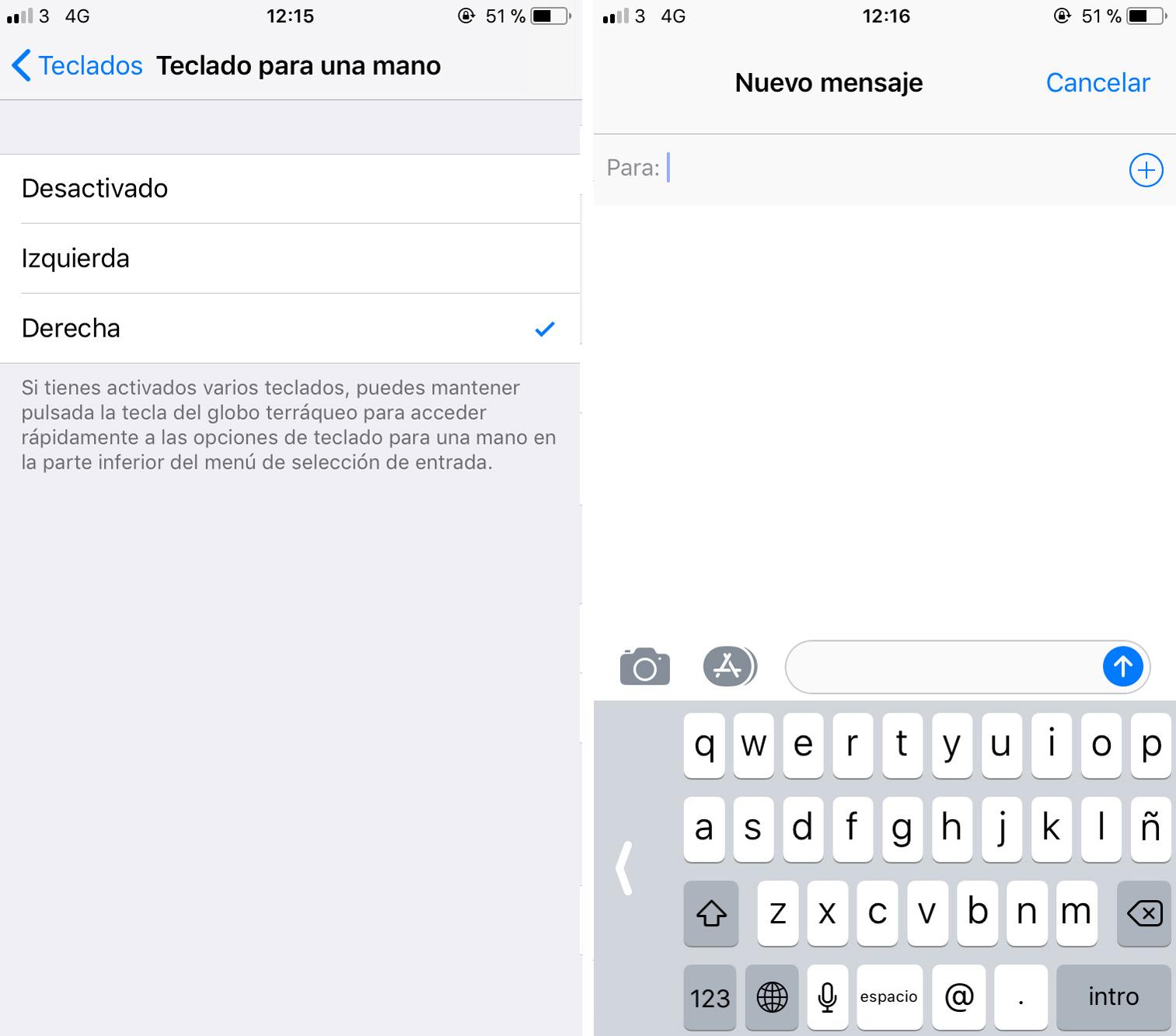 8. Configura tu teclado para una mano