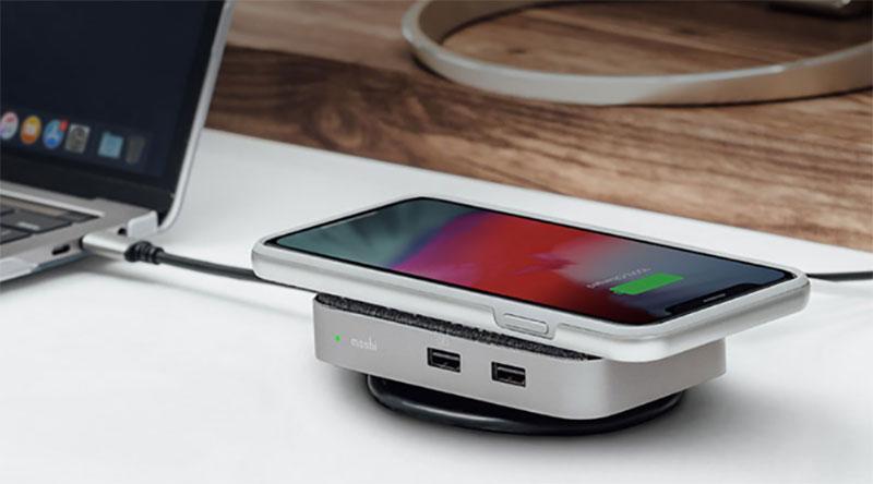 Moshi Symbus Q Compact USB-C Dock - Best USB-C dock with wireless charging